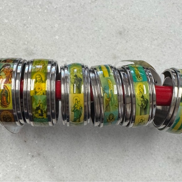 Colorful Stainless Steel Rings - Picture 2 of 2